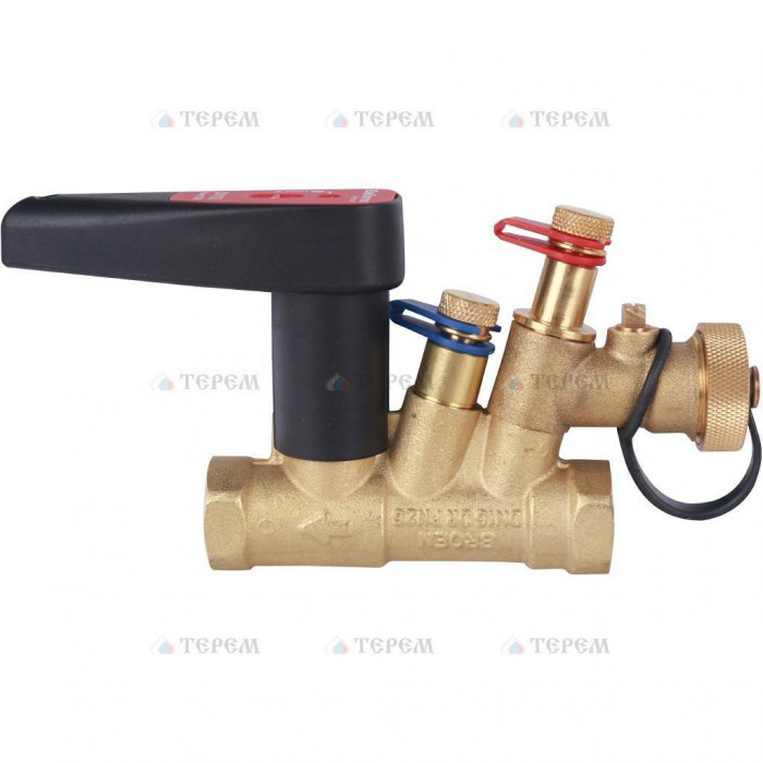 Клапан балансировочный БРОЕН Venturi FODRV DN 015 PN 25 ручной резьбовой с дренажем