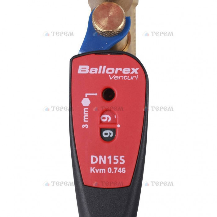 Клапан балансировочный БРОЕН Venturi FODRV DN 015 PN 25 ручной резьбовой с дренажем