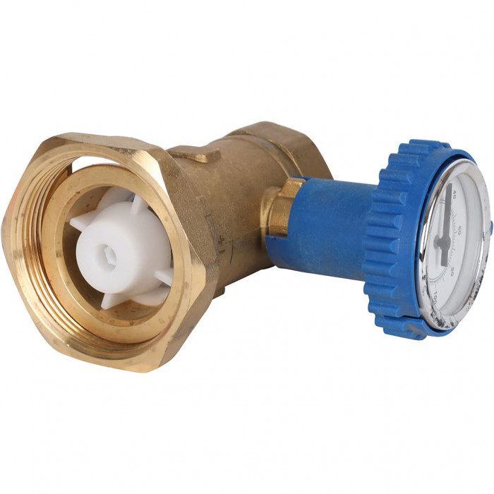 BARBERI Шаровой перехватывающий клапан с встроенным термометром 0-120 °C