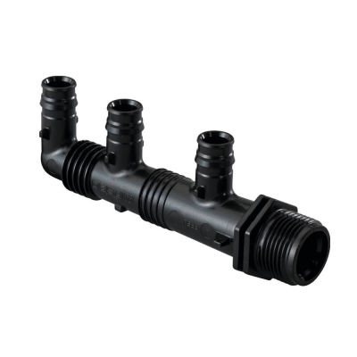 Коллектор UPONOR Q&amp;E с наружной резьбой PPSU G3/4&quot;НР, 3X16 Ц/Ц45+35мм