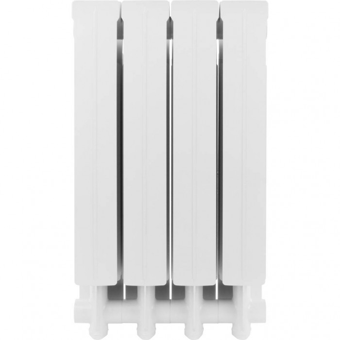 Алюминиевый радиатор Global VOX- R 500, 4 секций, боковое подключение, белый