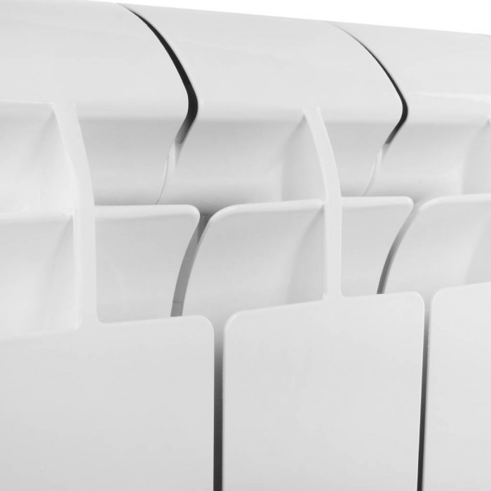 Алюминиевый радиатор Global VOX- R 500, 4 секций, боковое подключение, белый