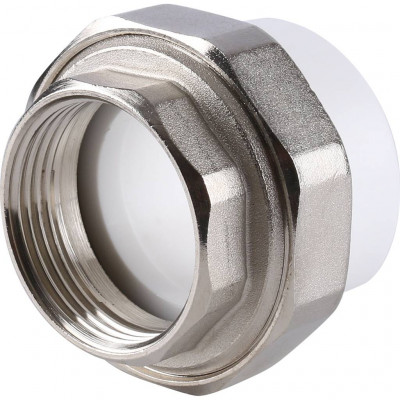 Муфта разъемная Kalde с внутренней резьбой 40х1 1/4 для полипропиленовых труб под сварку (цвет белый)