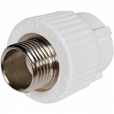Pro Aqua PA23008P Pro Aqua d= 20-1/2 PP-R Муфта комбинированная НР Белая
