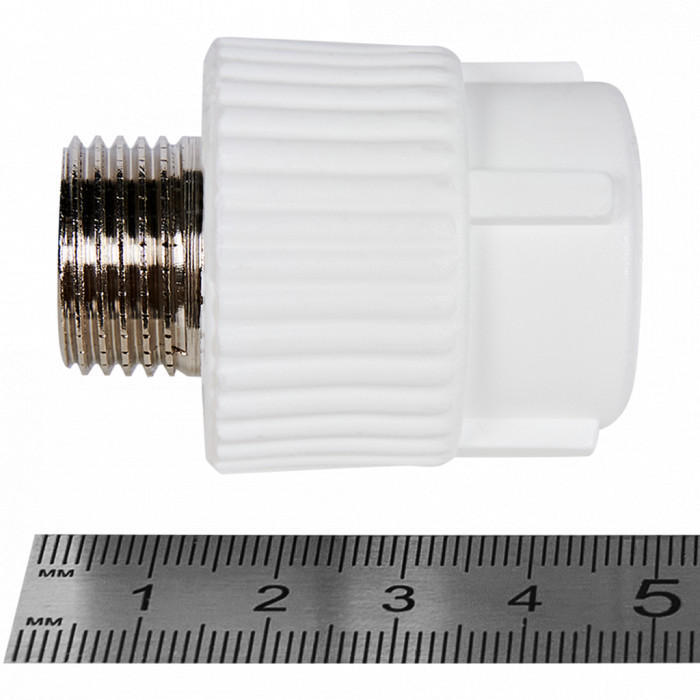 Pro Aqua PA23008P Pro Aqua d= 20-1/2 PP-R Муфта комбинированная НР Белая