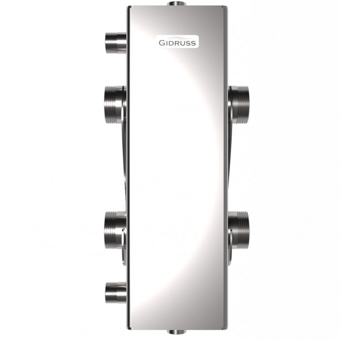 Гидравлический разделитель GIDRUSS GRSS-150-40 (нерж., до 150 кВт, G 1, сечение корпуса 120х120 мм)