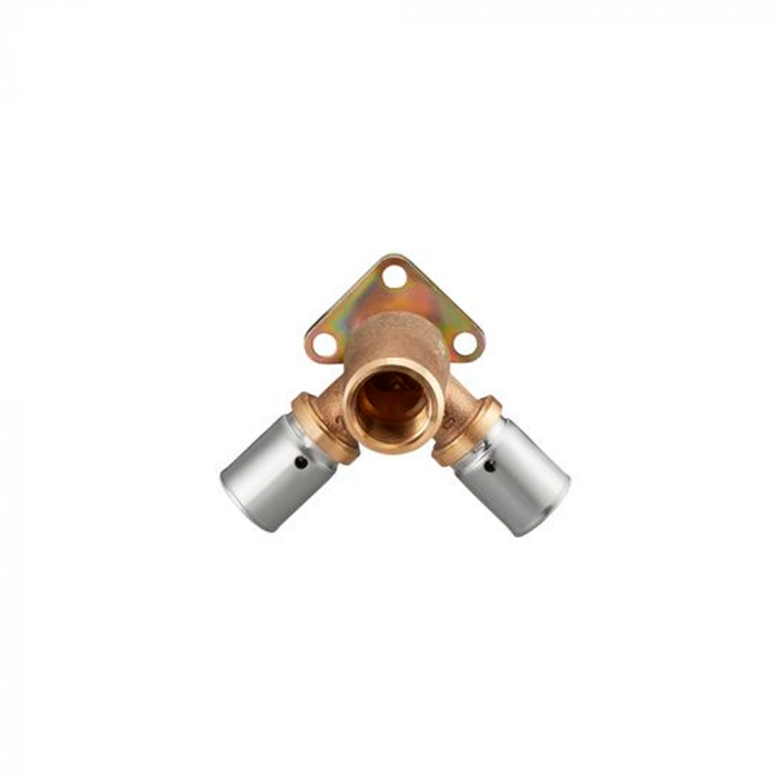 Пресс-угольник Oventrop Cofit P 20 х 20 мм х Rр 1/2" с креплением угловой