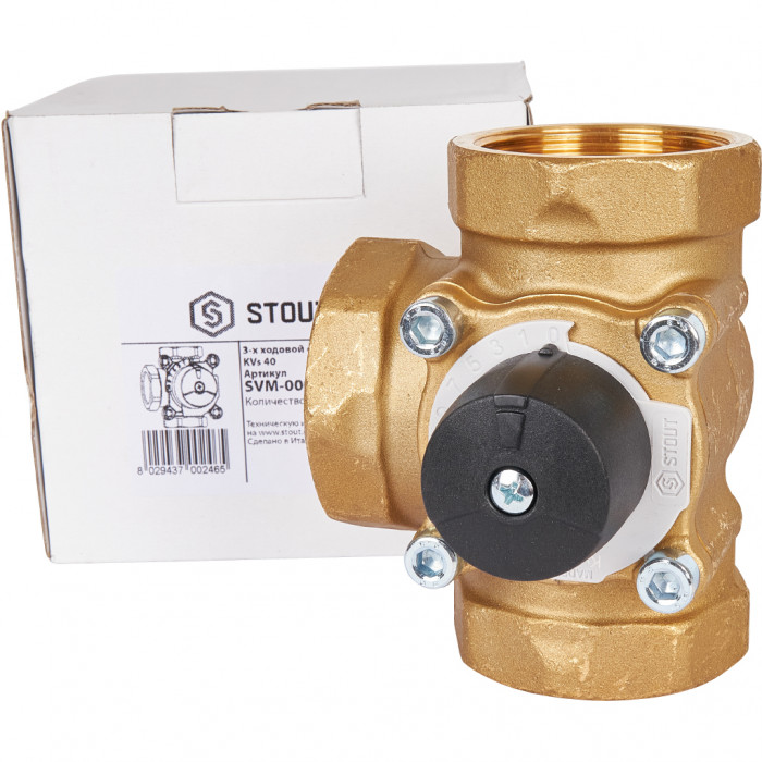 STOUT трехходовой смесительный клапан 2" KVs 40