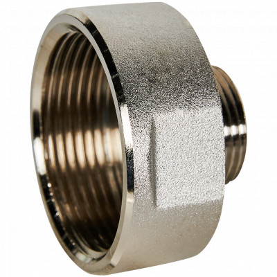 STOUT Переходник ВН никелированный 1 1/2x3/4