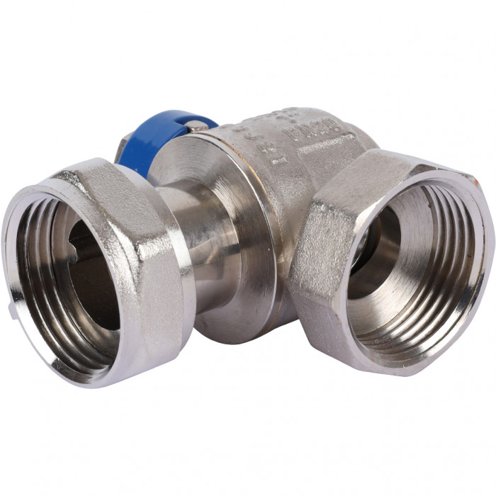 REHAU Комплект двух угловых никелирован. шаровых кранов G1 для коллекторов