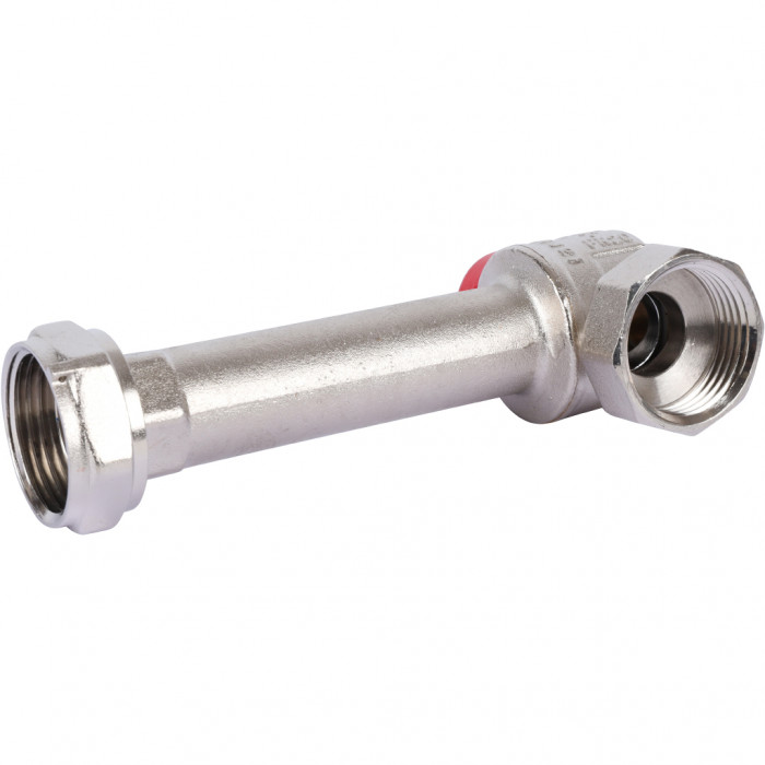 REHAU Комплект двух угловых никелирован. шаровых кранов G1 для коллекторов