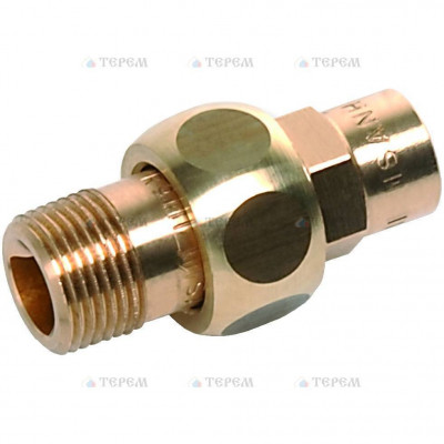 Sanha 4331g сгон ВП-НР, бронза, с плоским уплотнением 22x1, для медных труб под пайку