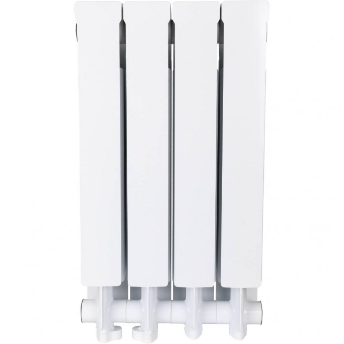 Алюминиевый радиатор Global VOX- R 500, 4 секций, нижнее правое подключение, белый