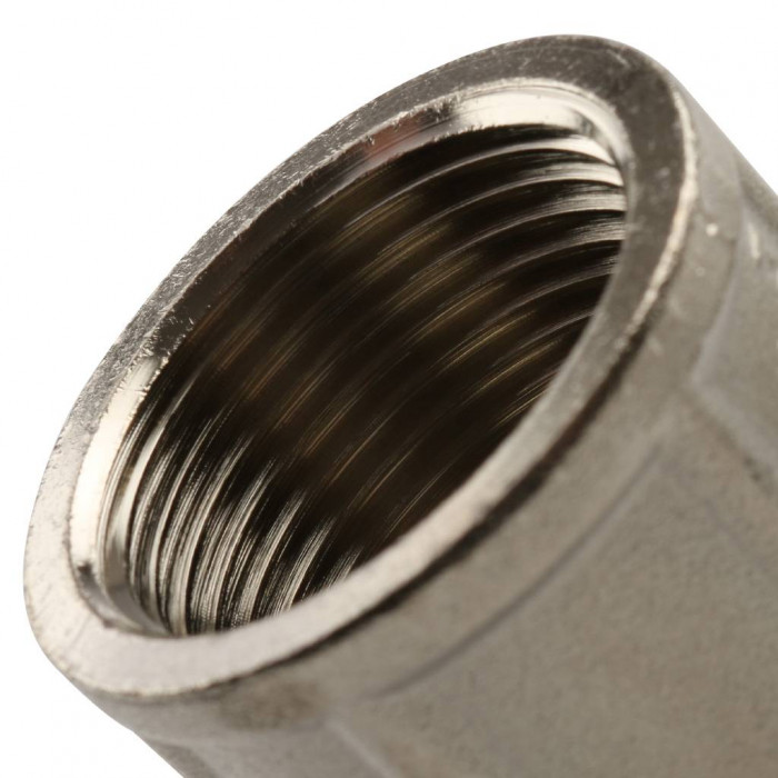 Муфта TIEMME ВВ никелированная 1х1 для стальных труб резьбовой