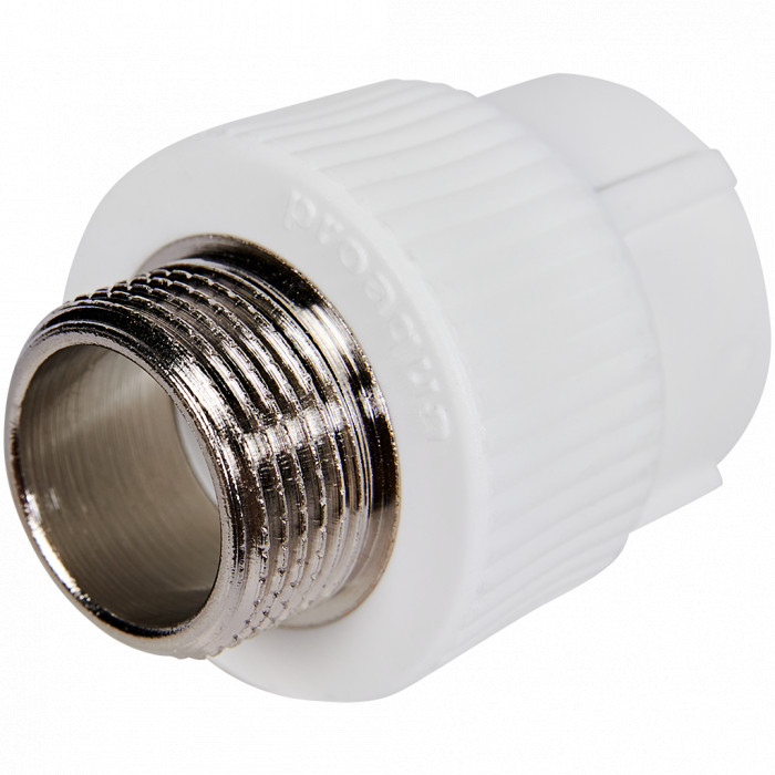 Pro Aqua PA23014P Pro Aqua d= 25-3/4 PP-R Муфта комбинированная НР Белая