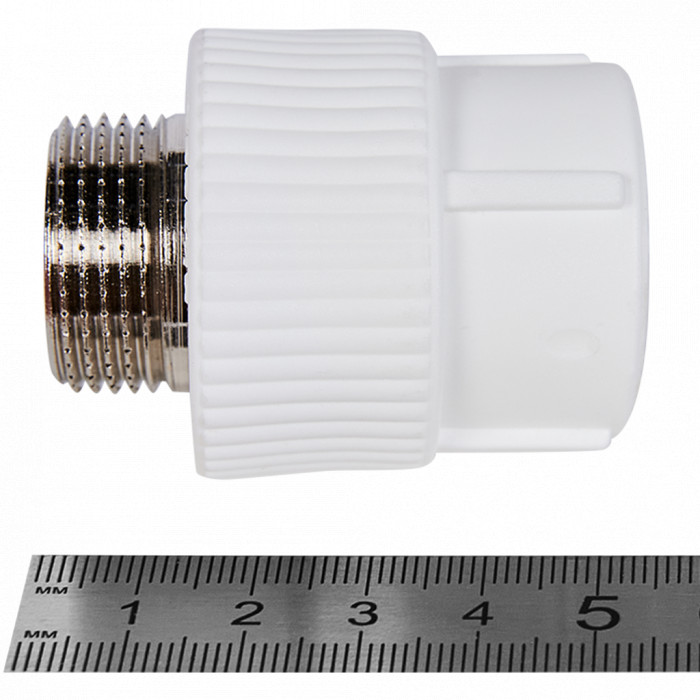 Pro Aqua PA23014P Pro Aqua d= 25-3/4 PP-R Муфта комбинированная НР Белая