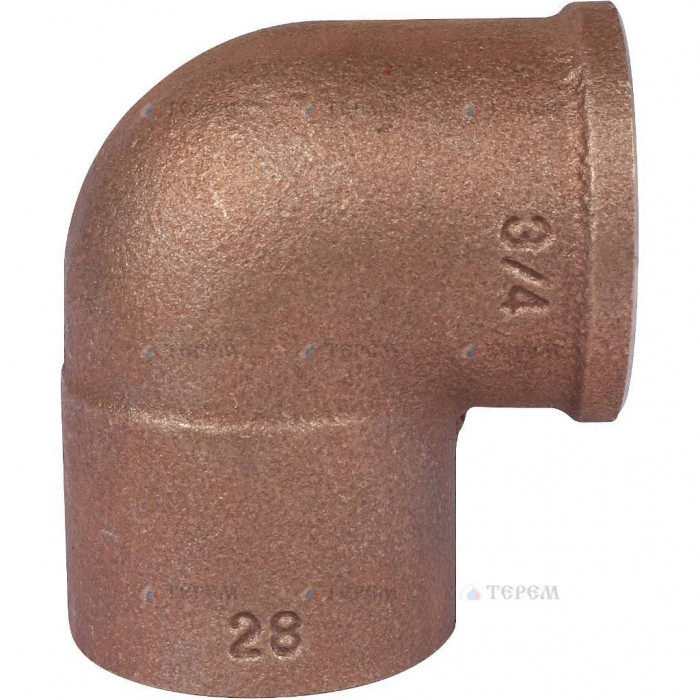 Sanha 4090g угловой переход ВП-ВР, бронза 28x3/4, для медных труб под пайку