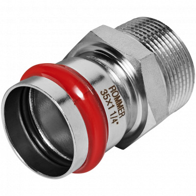 ROMMER RSS-0021-035114 ROMMER Переходник-НР, 35х1 1/4, из нержавеющей стали прессовой