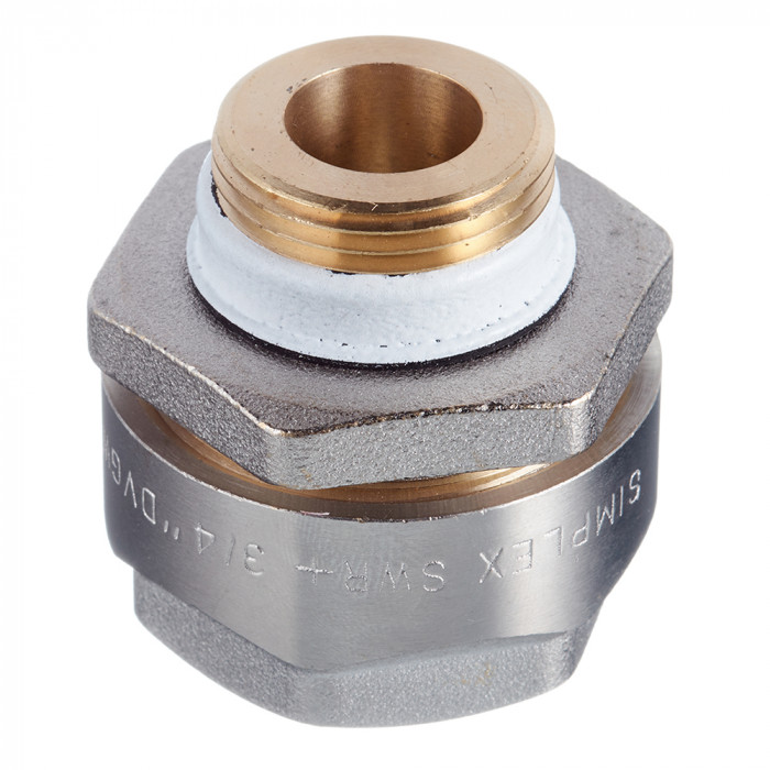 Фитинг резьбовой латунный Plus для стальных труб 1/2" х G3 /4" M, евроконус, DVGW