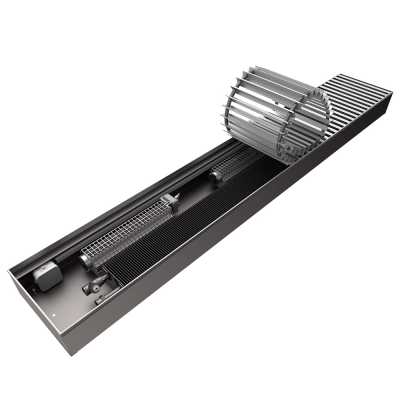 Внутрипольный конвектор КЗТО Бриз В 260*80 *1000 Конц прав 24В FCM/БП36 U (5Ал 12)