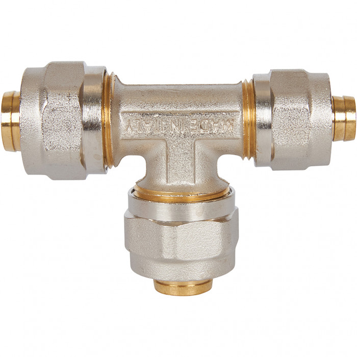 STOUT Тройник переходной 20x20x16 для металлопластиковых труб винтовой