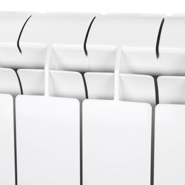 Алюминиевый радиатор Global VOX- R 500, 6 секций, нижнее правое подключение, белый