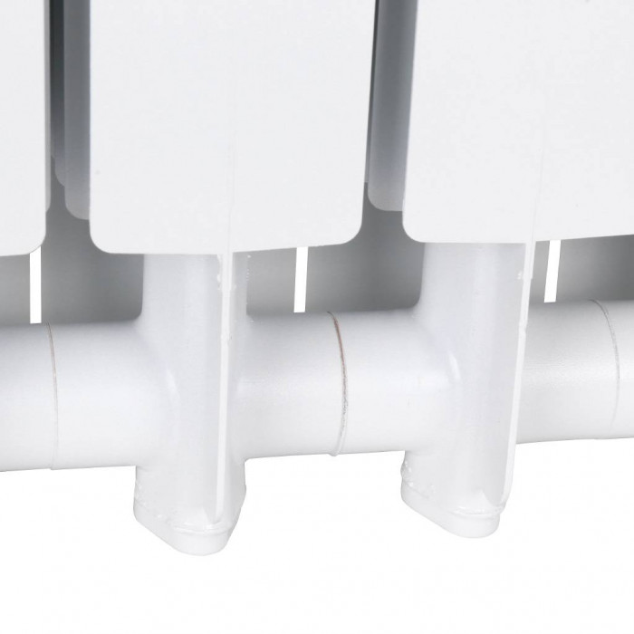 Алюминиевый радиатор Global VOX- R 500, 6 секций, нижнее правое подключение, белый