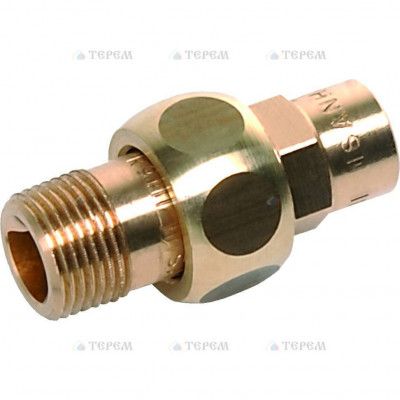 Sanha 4341g сгон ВП-НР, бронза, самоуплотняющийся 22x1/2, для медных труб под пайку