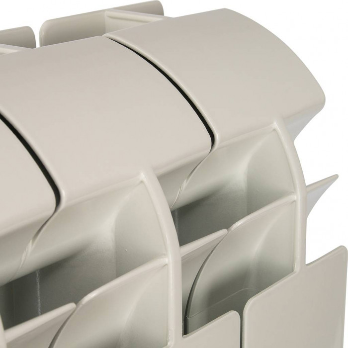 Алюминиевый радиатор Global VOX- R 500, 6 секций, боковое подключение, белый