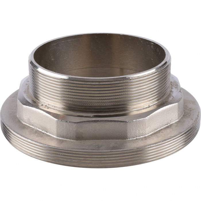 Муфта разъемная Kalde с наружной резьбой 110x4 для полипропиленовых труб под сварку (цвет белый)