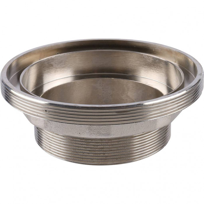 Муфта разъемная Kalde с наружной резьбой 110x4 для полипропиленовых труб под сварку (цвет белый)