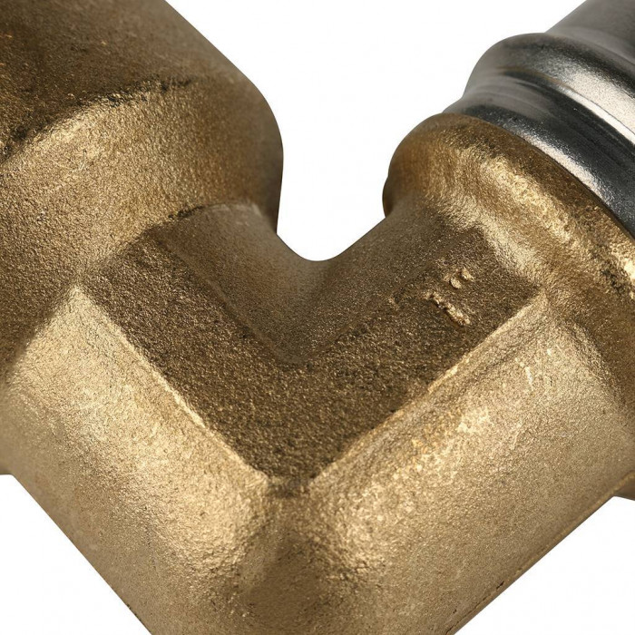 Угольник-переходник STOUT с внутренней резьбой 1 х32 для металлопластиковых труб прессовой