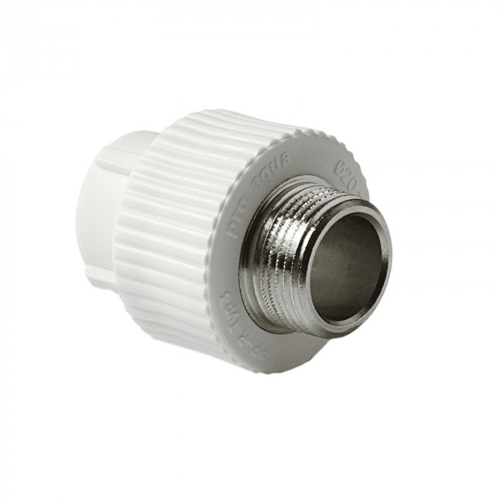 Pro Aqua PA23018P Pro Aqua d= 32-1 PP-R Муфта комбинированная НР Белая