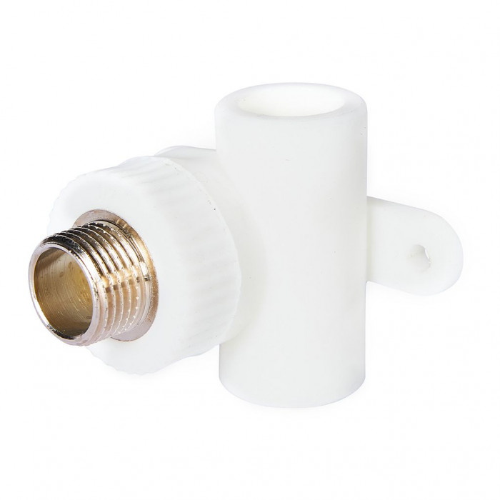 Pro Aqua PA13812 Pro Aqua d=20-1/2 PP-R Уголок байпасный для смесителя НР Белый