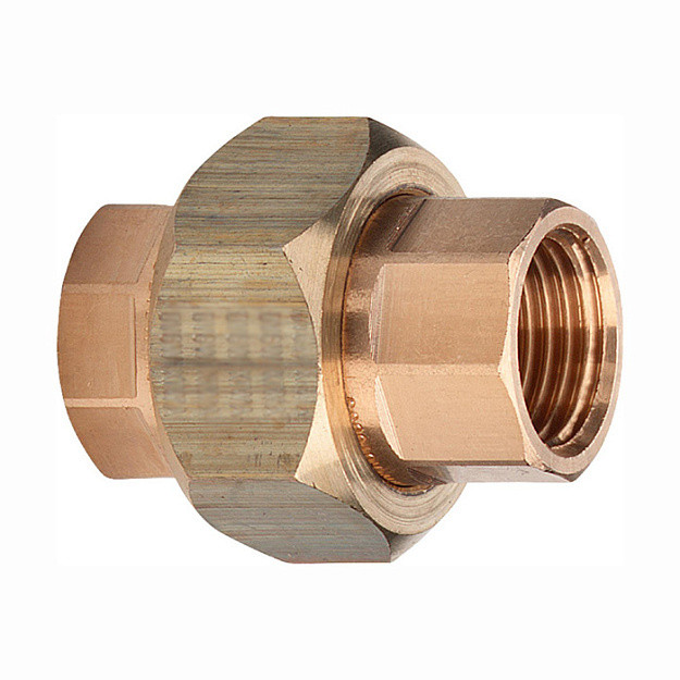 Разъёмное соединение резьбовое латунное Smart Install В/В 3/4" прямое с накидной гайкой