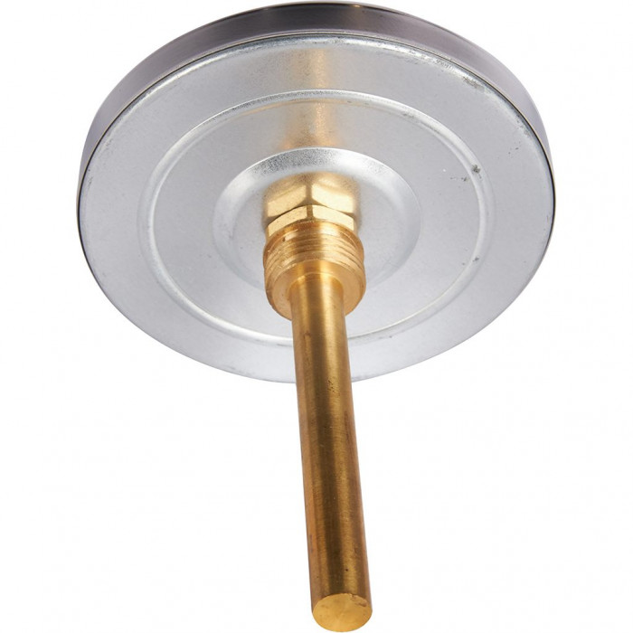 RIM-0001-101015 Термометр ROMMER биметаллический с погружной гильзой. Корпус Dn 100 мм, гильза 100 мм 1/2 , 0...120°С