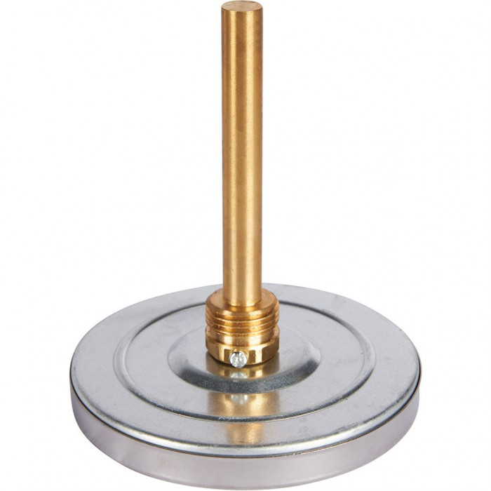 RIM-0001-101015 Термометр ROMMER биметаллический с погружной гильзой. Корпус Dn 100 мм, гильза 100 мм 1/2 , 0...120°С