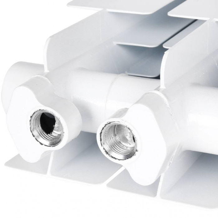 Алюминиевый радиатор Global VOX- R 500, 8 секций, нижнее правое подключение, белый