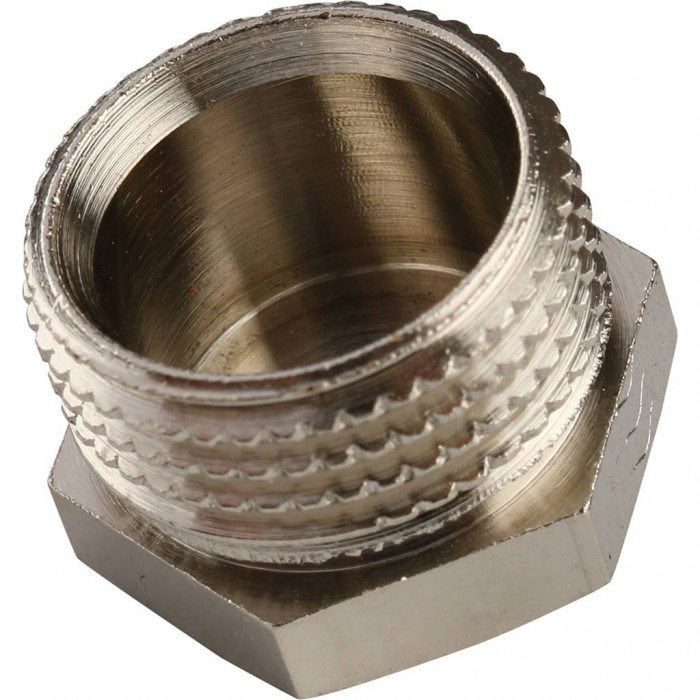 Заглушка TIEMME НР никелированная 1/2 для стальных труб резьбовой