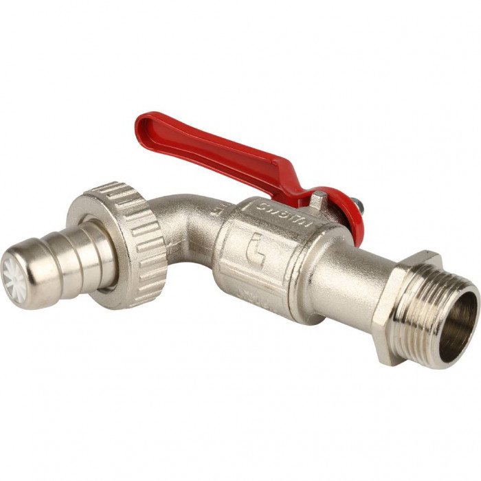 Шаровый сливной кран Itap 132 3/4 с латунным штуцером