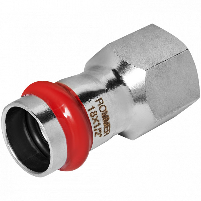 ROMMER RSS-0022-001812 ROMMER Переходник-ВР, 18х1/2, из нержавеющей стали прессовой