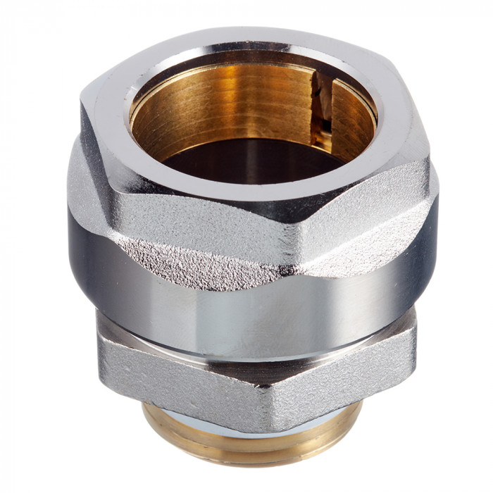 Фитинг резьбовой латунный Plus для стальных труб 1" х G 1" M, DVGW