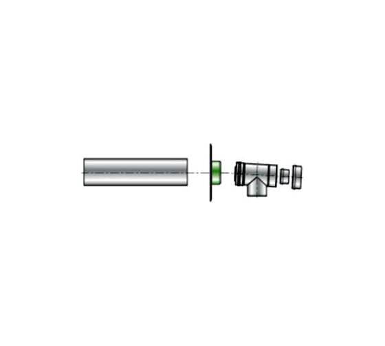 Набор для подсоединения котла (60/100 мм) PPS/ALU De Dietrich 84887702