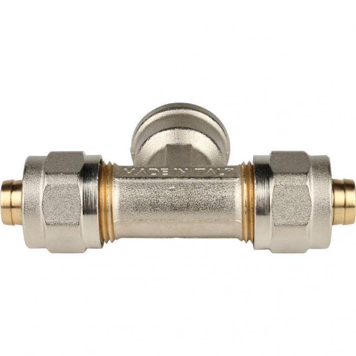 STOUT Тройник-переходник с внутренней резьбой 1/2 х16 для металлопластиковых труб винтовой