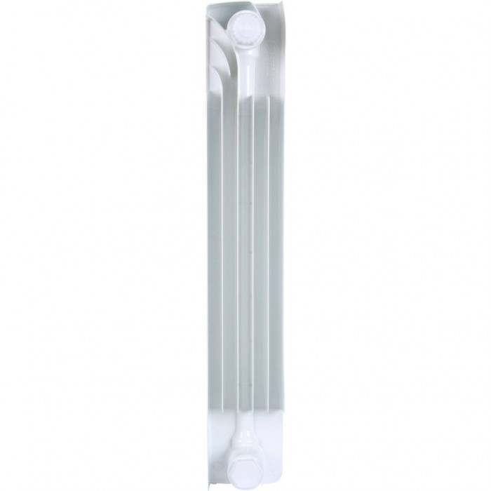 Биметаллический радиатор STOUT Space 500, 9 секций, нижнее правое подключение, белый