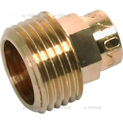 Sanha 4243g переход ВП-НР, бронза 54x11/2 для медных труб под пайку