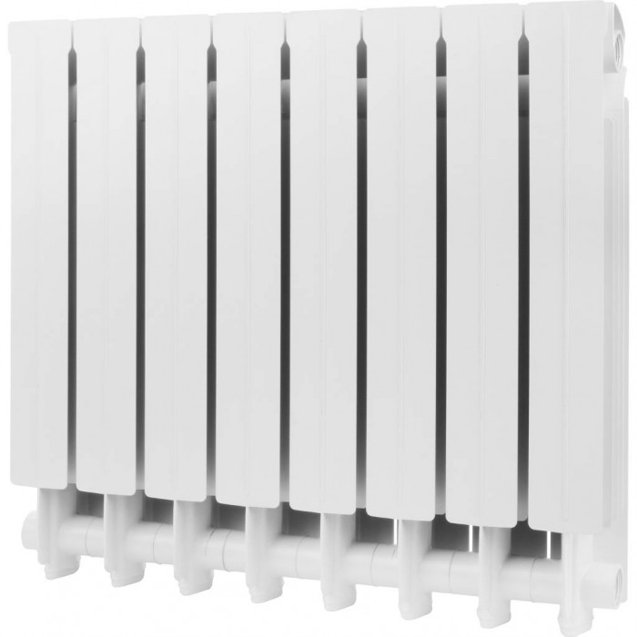 Алюминиевый радиатор Global VOX- R 500, 8 секций, боковое подключение, белый