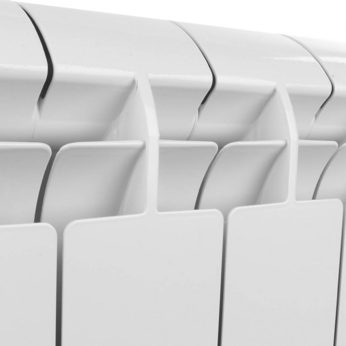 Алюминиевый радиатор Global VOX- R 500, 8 секций, боковое подключение, белый
