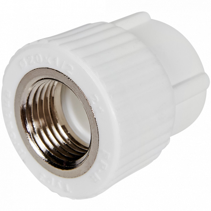 Pro Aqua PA22008P Pro Aqua d= 20-1/2 PP-R Муфта комбинированная ВР Белая