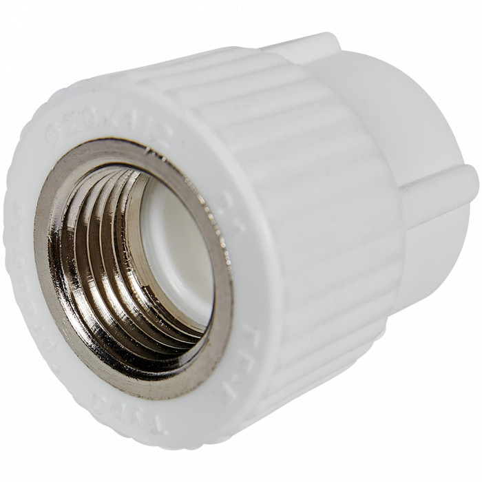 Pro Aqua PA22008P Pro Aqua d= 20-1/2 PP-R Муфта комбинированная ВР Белая